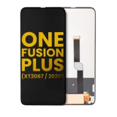 Дисплейний модуль без рамки для Motorola One Fusion Plus (XT2067 / 2020) (Refurbished) (чорний)