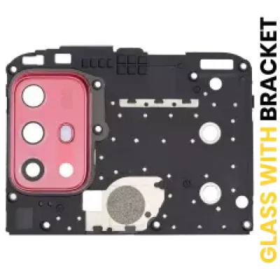 Скло камери з рамкою для Motorola Moto G20 (XT2128 / 2021) (Flamingo Pink)