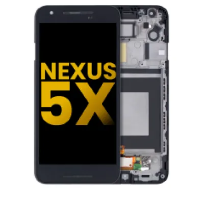 Дисплейний модуль з рамкою для Nexus 5X (Refurbished) (чорний)