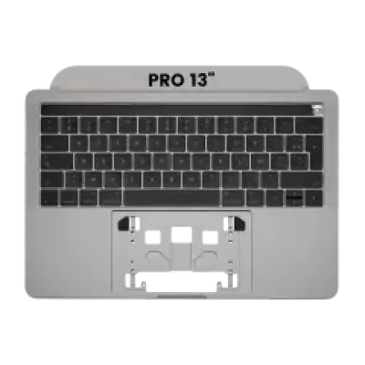 Топкейс з клавіатурою (ISO UK) і трекпадом для MacBook Pro 13" A1706 (2016-2017) (Used OEM Pull: Grade A) (Space Gray)