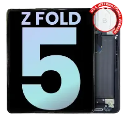 Внутрішній дисплейний модуль (OLED) з рамкою для Samsung Galaxy Z Fold 5 5G (US & International) (Service Pack) (Phantom Black)