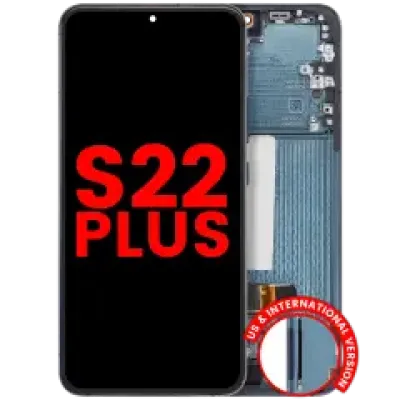 Дисплейний модуль (OLED) з рамкою для Samsung Galaxy S22 Plus 5G (US & International Version) (Aftermarket Plus) (зелений)