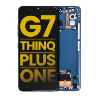 Дисплейний модуль з рамкою для LG G7 ThinQ / G7 Plus / G7 One (Refurbished) (Moroccan Blue)