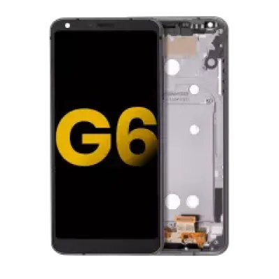 Дисплейний модуль із рамкою для LG G6 (Refurbished) (Astro Black)