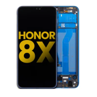 Дисплейний модуль (LCD) з рамкою для Huawei Honor 8X (Refurbished) синій