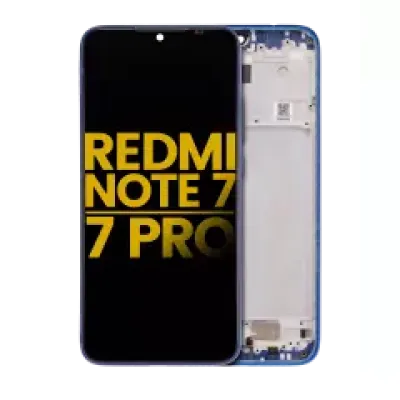 Дисплейний модуль з рамкою для Xiaomi Redmi Note 7 / 7 Pro (Refurbished) (синій)