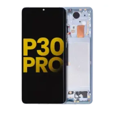 Дисплейний модуль (OLED) з рамкою для Huawei P30 Pro (Aftermarket Plus) (Breathing Crystal)