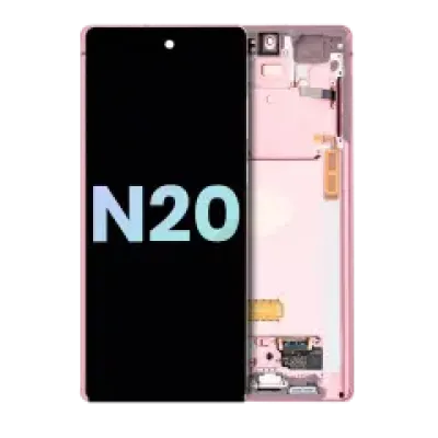 Дисплейний модуль (OLED) з рамкою для Samsung Galaxy Note 20 5G (Service Pack) (Mystic Bronze)