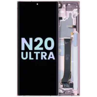 Дисплейний модуль (OLED) з рамкою для Samsung Galaxy Note 20 Ultra 5G (Service Pack) (Mystic Bronze)