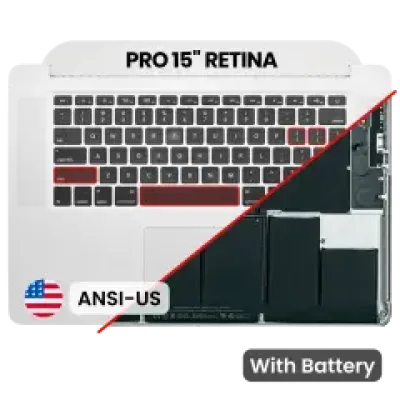 Топкейс з акумулятором і клавіатурою (ANSI US) для MacBook Pro 15" A1398 (2015)