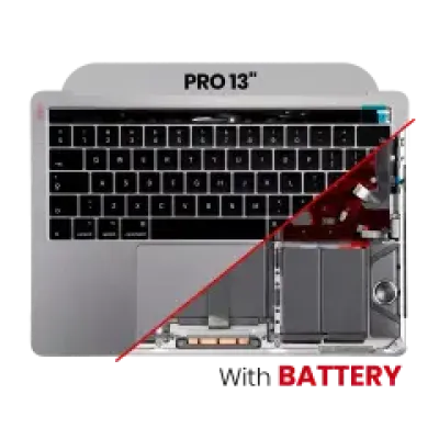 Топкейс з акумулятором і клавіатурою (ISO UK) для MacBook Pro 13" A1706 (2016) (Space Gray)