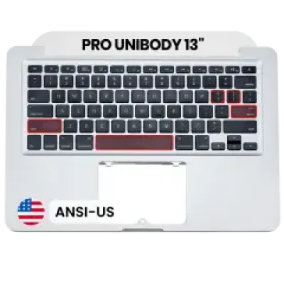 Топкейс з клавіатурою (ANSI US) для MacBook 13" A1278 (2009-2010) (Used OEM Pull: Grade A)