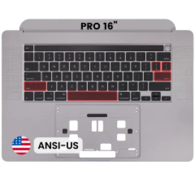 Топкейс з клавіатурою (ANSI US) для MacBook Pro 16" A2141 (2019) (OEM New) (Space Gray)