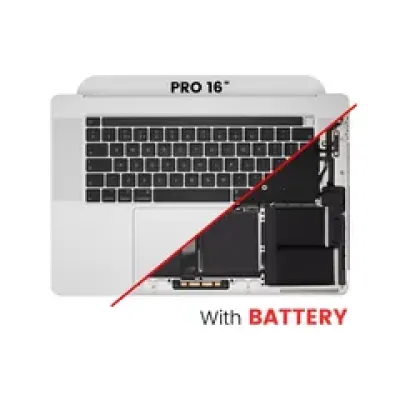 Топкейс з акумулятором і клавіатурою (ISO UK) для MacBook Pro 16" A2141 (2019) (OEM New) (Silver)
