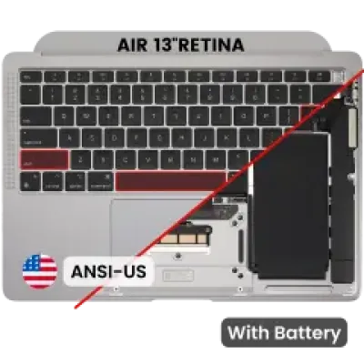 Топкейс з акумулятором і клавіатурою (ANSI US) для MacBook Air 13" A2337 (2020) (Space Gray)