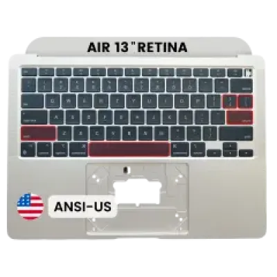 Топкейс з клавіатурою (ANSI US) для MacBook Air 13" A2337 (2020) (OEM New) (сріблястий)