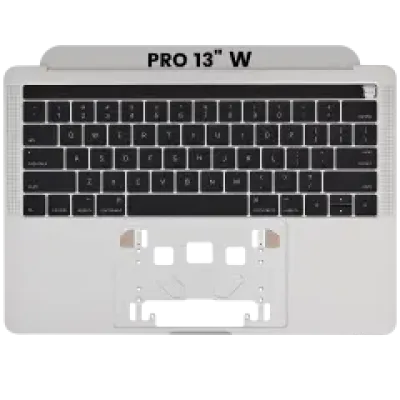 Топкейс з клавіатурою (ANSI US) для MacBook Pro 13" A1706 (2016-2017) (Used OEM Pull: Grade A) (Silver)