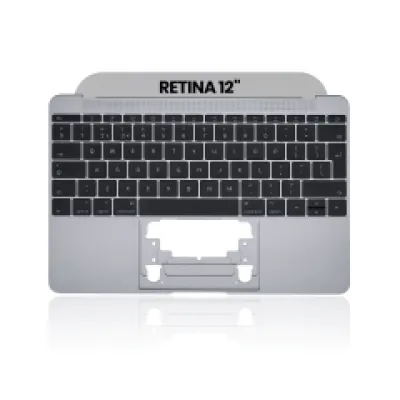 Топкейс з клавіатурою (ISO UK) та мікрофоном для MacBook 12" A1534 (2016-2017) (OEM New) (Space Gray)