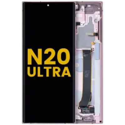 Дисплейний модуль (OLED) з рамкою для Samsung Galaxy Note 20 Ultra 5G (Refurbished) (Mystic Bronze)