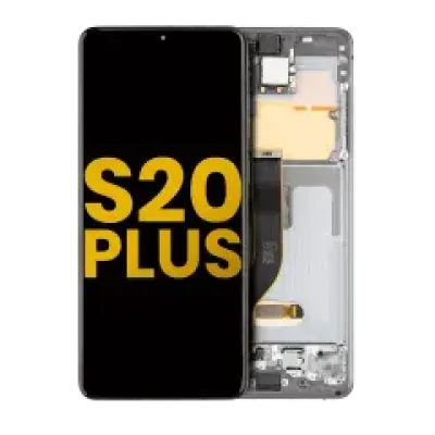 Дисплейний модуль (OLED) з рамкою для Samsung Galaxy S20 Plus 5G (Refurbished) (Cosmic Gray)
