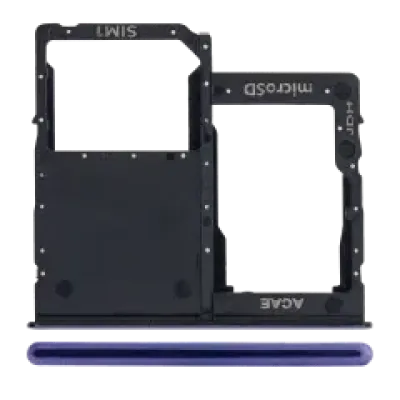 Лоток SIM для Samsung Galaxy A41 (A415 / 2020) (Prism Crush Black)