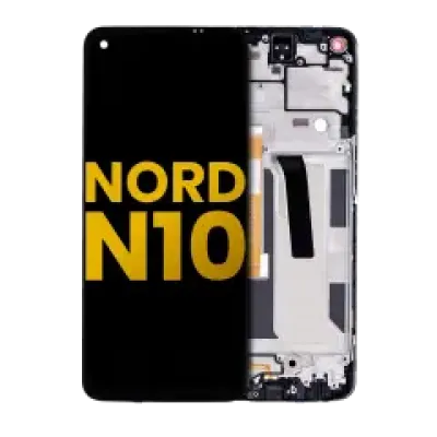 Дисплейний модуль (LCD) з рамкою для OnePlus Nord N10 5G (Refurbished) (Midnight Ice)