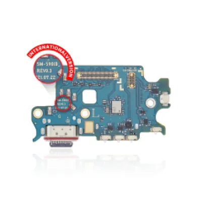 Плата зарядки з читачем SIM для Samsung Galaxy S22 5G (S901B) (International Version) (Premium)