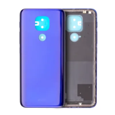 Задня кришка скла для Motorola Moto G9 Play (XT2083 / 2020) (сапфіровий синій)