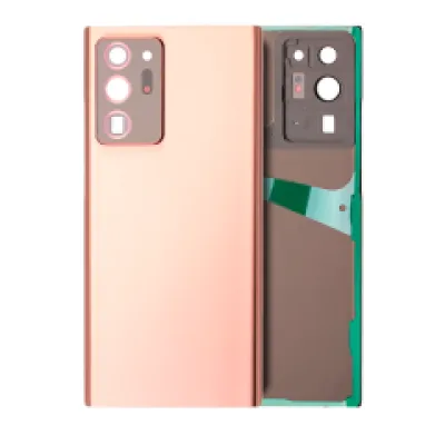 Задня кришка зі склом камери для Samsung Galaxy Note 20 Ultra (No Logo) (Aftermarket Plus) (Mystic Bronze)