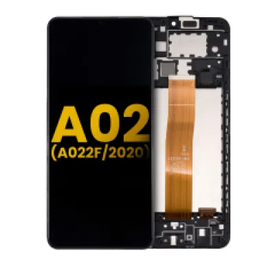 Дисплейний модуль (LCD) з рамкою для Samsung Galaxy A02 (A022F / 2020) (Refurbished) (усі кольори)