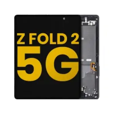 Дисплейний модуль (OLED) з рамкою для Samsung Galaxy Z Fold 2 5G (Refurbished) (Mystic Black)