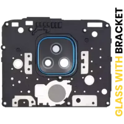 Скло камери з кріпленням для Motorola Moto E7 Plus (XT2081 / 2020) (Navy Blue)