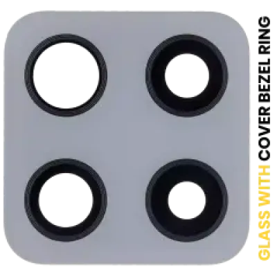 Скло камери з рамкою для Samsung Galaxy A42 5G (A426 / 2020) (Prism Dot Gray)