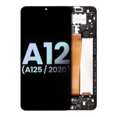 Дисплейний модуль з рамкою для Samsung Galaxy A12 (A125 / 2020) (Service Pack) (Усі кольори)