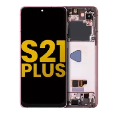 Дисплейний модуль (OLED) з рамкою для Samsung Galaxy S21 Plus 5G (Refurbished) (Phantom Violet / Pink / Gold)