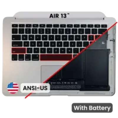 Топкейс з акумулятором і клавіатурою (ANSI US) для MacBook Air 13" A1466 (2012) (Used OEM Pull: Grade B/C)