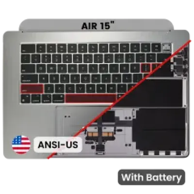 Топкейс з акумулятором і клавіатурою (ANSI US) для MacBook Air 15" A2941 (2023) (Space Gray)