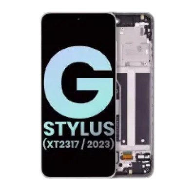 Дисплейний модуль (LCD) з рамкою для Motorola Moto G Stylus 4G (XT2317 / 2023) (Genuine OEM) (рожевий)