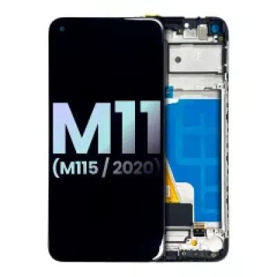 Дисплейний модуль (LCD) для Samsung Galaxy M11 (M115 / 2020) (Service Pack) (чорний)