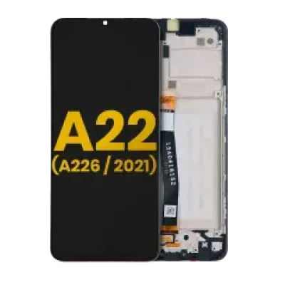 Дисплейний модуль (LCD) з рамкою для Samsung Galaxy A22 5G (A226 / 2021) (Refurbished) (всі кольори)