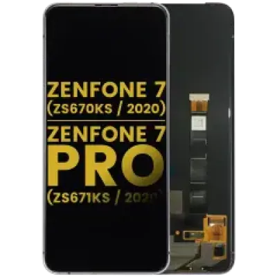 Дисплейний модуль (OLED) без рамки для Asus ZenFone 7 (ZS670KS / 2020) / ZenFone 7 Pro (ZS671KS / 2020) (Refurbished) (чорний)