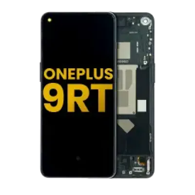 Дисплейний модуль (OLED) для OnePlus 9RT 5G з рамкою (Refurbished) (Hacker Black)
