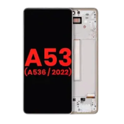 Дисплейний модуль (OLED) для Samsung Galaxy A53 5G (A536 / 2022) (6.46") (Aftermarket Plus) (білий)