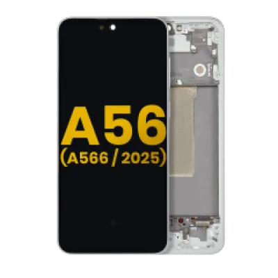 Дисплейний модуль (OLED) з рамкою для Samsung Galaxy A56 5G (A566 / 2025) (Refurbished) (Olive)