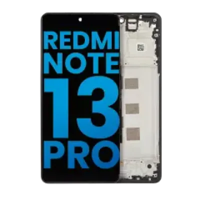Дисплейний модуль (LCD) з рамкою для Xiaomi Redmi Note 13 Pro 4G / Xiaomi Poco M6 Pro 4G / Xiaomi Redmi Note 14S (Aftermarket: Incell) (Midnight Black)