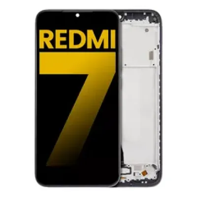 Дисплейний модуль для Xiaomi Redmi 7 з рамкою (Refurbished) (Eclipse Black)