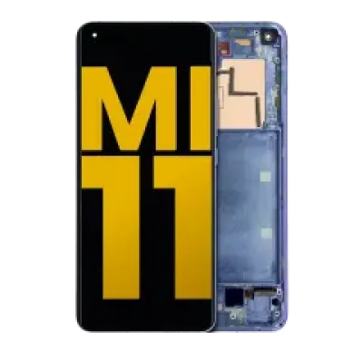Дисплейний модуль (OLED) для Xiaomi Mi 11 з рамкою (Refurbished) (Violet)