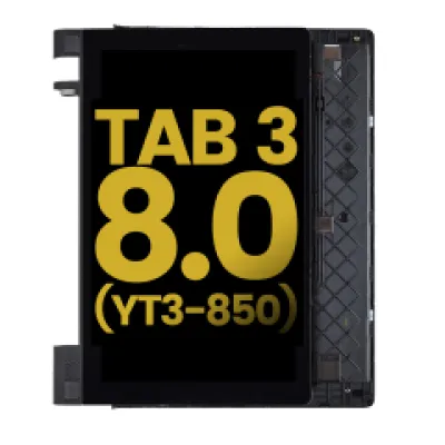 Дисплейний модуль (LCD) з рамкою для Lenovo Yoga Tab 3 (HD) (чорний) (Refurbished)
