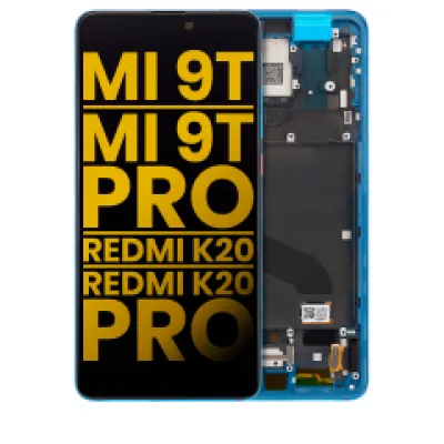 Дисплейний модуль (OLED) з рамкою для Xiaomi Mi 9T / 9T Pro / K20 / K20 Pro (Refurbished) (Glacier Blue)