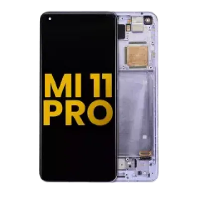 Дисплейний модуль (OLED) з рамкою для Xiaomi Mi 11 Pro (Refurbished) (фіолетовий)